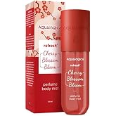 Aqualogica Refresh+ Cherry Blossom Bloom Perfume Body Mist with Zemea and Hyaluronic Acid - 150 ml | Sweet Floral & Fruity No