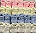BABY KNITTED BOOTIES BOYS GIRLS SOCKS NEWBORN BOOTEES S 0-3 mths APPROX (White)