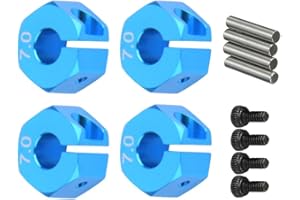 YOSOO HEALTH GEAR RC Car 12mm Wheel Hex Hub Extension Adapter for 1/10 Scale Remote Control Cars, Spare Upgrade Parts, 2-Piece Set