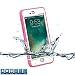 Produktbild FugouSell iPhone 7 Plus Waterproof Case Snowproof Snowproof Dirtproof Back Shell Cover Shockproof Waterproof Case Replacement for iPhone 7 Plus Pink + White
