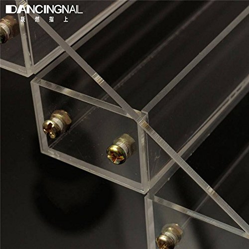 DANCINGNAIL Acryl Nailart Nagellack Aufbewahrungsbox Kosmetik Aufbewahrung Nail Polish Display (leer) Transparent 5-reihig 26 (L) 21 (W) 15 (H) - 5