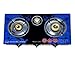 Elios Surya Crystal 3-Burner Gas Stove Cooktop,Blue RS.2600.00