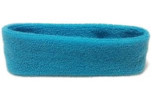 ZHOUBA Unisex Sports Yoga Sweatband Headband Fashion Gym Stretch Head Band Hair Band - Light Blue