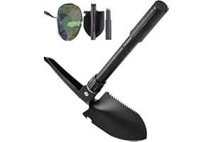 HIDEWALKER Vanga Pala Pieghevole Multifunzione Mini Spade in Acciaio per Giardino e Campeggio Escursionismo Backpacking Pesca Survival Emergenze e Attività All' Aperto