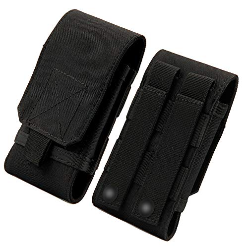 Preisvergleich Produktbild Lanking Tactical Gürteltasche, Universal MOLLE Smartphone Holster Handytasche für iPhone 4 / 4S / SE / 5 / 5S / 5C / iPhone 6 & 6S / Samsung Galaxy S3 / S4 / S5 / S6(Schwarz)