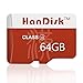 Produktbild handisk High Speed 64gb Micro-SD-Karte Flash-Speicherkarte rot 64 GB