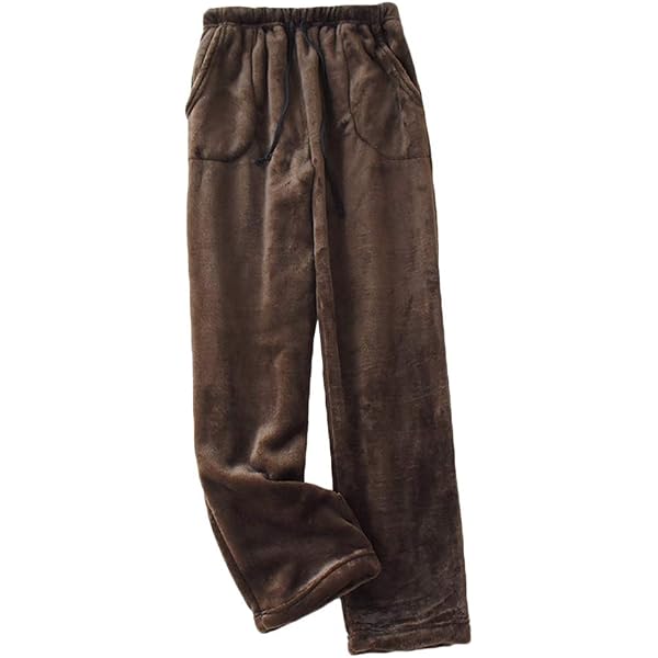 Plüschhose Herren – Fleece Pyjamahose Lang, Warm, Unisex, Weiche Haushose Für Winter & Freizeit