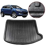De color negro Piaobaige Para Ford Escape Kuga, Bandeja de Maletero del Coche, Bandeja, Revestimiento, Piso, Alfombra de Carga, Almohadilla de Lodo 2013 2014 2015 2016 2017 2018