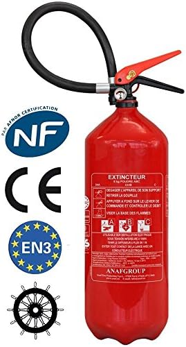 Fire extinguisher 6 KG powder ABC NF &amp; MED anti-rust