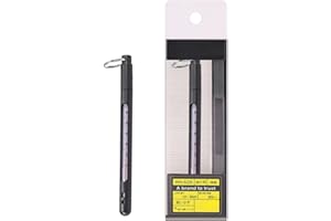 KLOVA Termometro per Acqua da Pesca a Mosca Facile da ruotare Termometro per Lago Pescatori Confezione di Attrezzi Accessori per Attrezzi Nero/Rosso