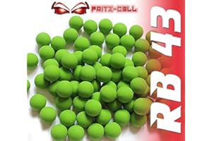 100 x RB Cal.43 verde in gomma Fritz-Cell compatibile con T4E HDR50 / HDP5