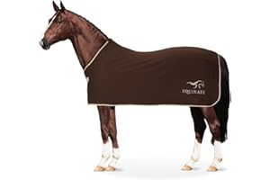 ‎EQUINATE Equinate Abschwitzdecke Orlando aus Fleece mit Widerristpolster