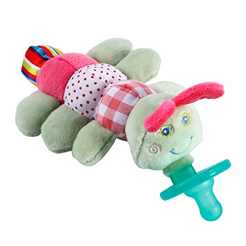 Baby Schnuller & Stofftier Schnuller Halter YKS Weicher Plüsch Tierspielzeug Baby Geschenk Meistverkauft - Baby Stofftier mit Schnuller (Caterpillars)
