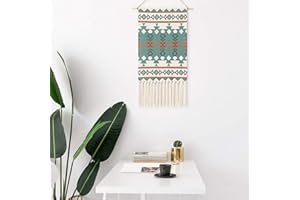BMIDRUT Arazzo da appendere alla parete in tessuto macramè, decorazione per la casa, decorazione bohémien, per appartamenti e dormitori, 50 x 85 cm (C1)