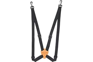 Allen Company, Sangles de Jumelles, Harnais pour Jumelles avec Sangle réglable sur 4 Positions, Sangles pour Observer Les Oiseaux, Noir