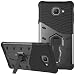 Produktbild Samsung Galaxy J7 Max Hülle(5,7Zoll) ,Roreikes Premium PC [Stoßfest Rüstung] Rugged Armor stoßfest Handy Schutzhülle Silikon [Ultra Slim Weich TPU] [Anti-Kratz]Tasche Ständer Hülle Case Protective Cover mit versteckten Standfunktion für OnePlus 5-schwarz
