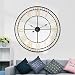 Produktbild Wanduhr Wall Clocks Wanduhren 80cm große Metall dekorative römische Ziffern 3D-Skelett Stille Uhr für Küche, Schlafzimmer, Garten, Wohnzimmer, Arbeitszimmer, Büro Gold Gold Durchmesser: 34in