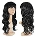 Accessotech Women's Sexy Long Curly Fancy Dress Wigs Cosplay Costume Ladies Full Wig Party Black
