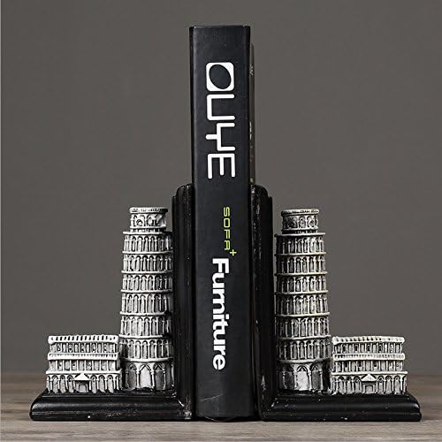 Ornamentesd Leaning Tower Of Pisa Creative Bookend Bookend European Bookends Home Furnishing Jewelry Indoor Study Model Room Decoration Decoration