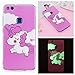 Produktbild P10 Lite Hülle, Huawei P10 Lite Hülle, Anlike {Ultradünne Leuchtende Serie} Handy-Hülle / TPU Silikon Schutzhülle / Etui Protective / Case / Cover / Zubehör / Silikon hülle / Schutz-Cover / Schale Case für Huawei P10 Lite (5,2 Zoll) - Wolken Einhorn