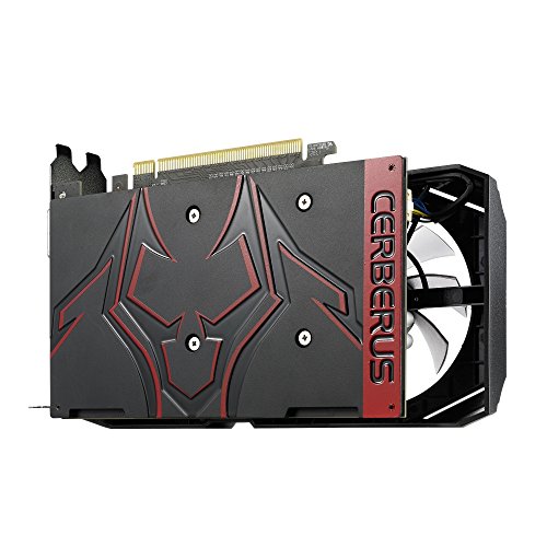 ASUS CERBERUS-GTX1050TI-O4G - Tarjeta gr  fica  GeForce GTX 1050 Ti  4 GB  GDDR5  128 bit  7680 x 4320 Pixeles  PCI Express 3 0  Velocidad de Reloj del procesador 1480 MHz 