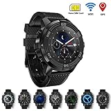 SMARTGOOD Intelligente Uhr Für Männer Android 5.1 Uhr Telefon IP67 Wasserdichter GPS-Tracker 1 GB + 16 GB Smartwatch Mit Auswechselbarem Gurt