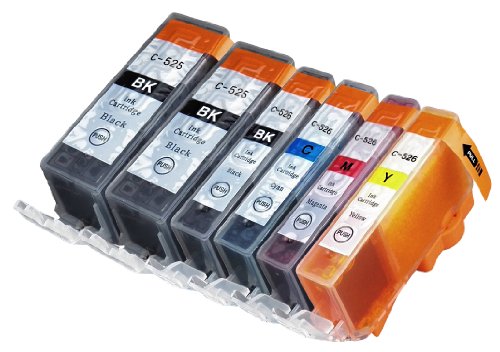 Pack 6 Canon CLI-521   PGI-520 Cartouches Compatibles  2 noir grande  1 noir petite  1 cyan  1 magenta  1 jaune compatible avec Canon Pixma iP3600  Pixma iP4600  Pixma iP4700  Pixma MP540  Pixma MP540x  Pixma MP550  Pixma MP560  Pixma MP620  Pixma MP620B  Pixma MP630  Pixma MP640  Pixma MX860  Pixma MX870 Cartouches Compatibles  JET D ENCRE imprimantes  CLI-521BK   CLI-521C   CLI-521M   CLI-521Y   PGI-520BK    Encre Choix