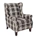 Produktbild Sessel Ohrensessel im Landhausstil 4728-30 Bezug Stoff kariert von SIT