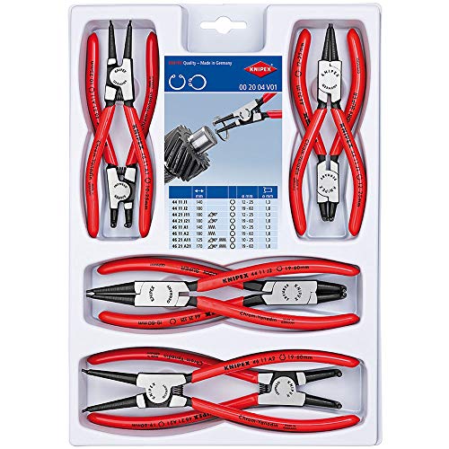 Preisvergleich Produktbild Knipex Zangensatz Sicherungsringzangen 8-TLG. 002004V01 4003773077633