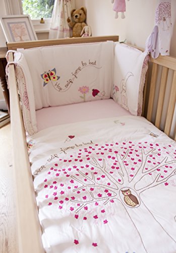 Pink Lining- PL Child Hop Skip Jump To Bed Cot Quilt and Bumper Set