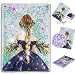 Produktbild Schutzhülle für Apple iPad 9.7 2018 Air 1st 2, glitzernd, flüssig, Weiches TPU, mit Polycarbonat Purple Skirt Girl for Apple iPad 6th 9.7" 2018