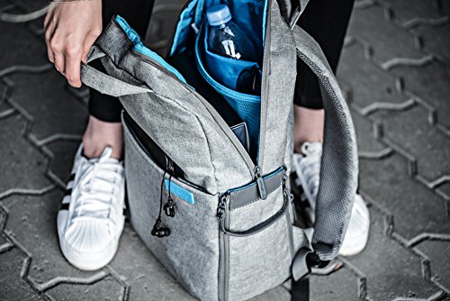 Elecom DGB-S023GY Rucksack Kamera Tasche Tragetasche Fächer grau - 5