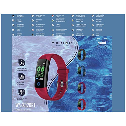 Clock Fx Smartband Actividad Sami Marino Rojo ws-2320RJ