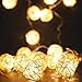 Produktbild MoKo String Lights, Rattan Ball Fairy Lights Twinkle Globe Ambient Light 3m/9.8ft 20 LED for Home Bedroom Christmas Wedding Party Indoor Decoration USB/Battery Powered - Warm White