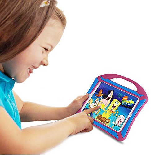 iPad Mini Hülle,Vakoo (Armor Series) Silikon Stoßfest Kinderfreundlich Kinder Schutzhülle Case Etui Tasche mit Handgriff Handle für iPad Mini 3/2/1, Rosa - 7