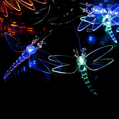 30 Multicolor LED Dragonfly Luces solares por SPV luces