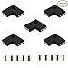 Produktbild Kabenjee RGB LED Streifen 5X L Form Schnellverbinder RGB LED Eckverbinder LED Stripe 4 polig Steckverbinder,TV-Hintergrundbeleuchtung LED Bandlicht L-Förmig Verbinder für Osram Flexible LED-Schwarz