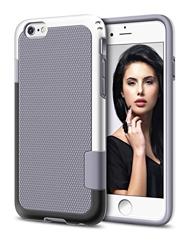 Funda iPhone 6s Plus HanLuckyStars TPU Funda Carcasa para iPhone 6 6s Plus  iPhone 6 Plus Funda con  Ultra Fina  Anti-Ara  azos  Anti-Choques  Garant  a de por vida   Gris 