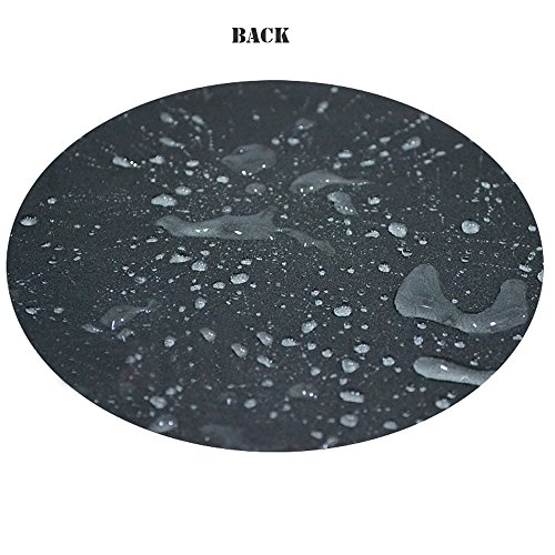 Kupx Schreibtischunterlage für Computermonitor und Maus, Leder, 71,1 x 38,1 x 0,5 cm, Schwarz - 7