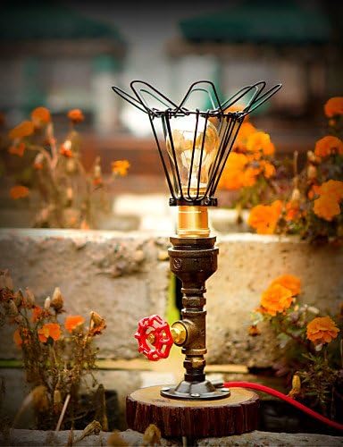 ShangYi 2016 Industrial Loft Retro Novelty Table Lamp Metal Water Pipe Vintage Desk Lamp For Cafe Bar Light -FJ-DT2S-026A0 , 220v