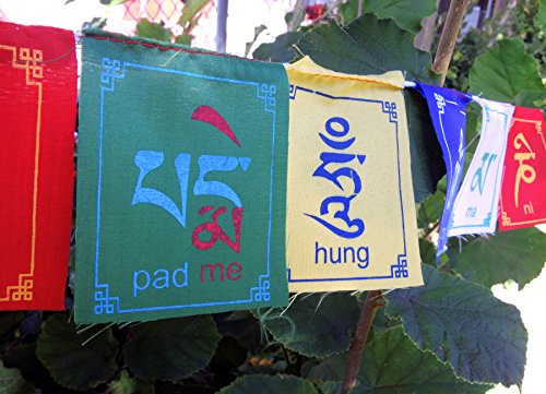 Gebetsfahne mini bedruckt – feine Qualität – 3er-Pack - 4