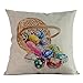 Produktbild Ostern Kissenbezug 45x45 Dasongff Leinen Sofa Dekokissen Wurfkissen Home Decor Kissenhüllen Sofakissen Osterhase Kissenhülle Pillowcase URIBAKY