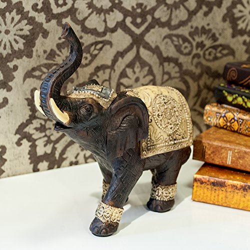 PAJOMA 16944 Elefant Figur Omysha, Kunstharz, Höhe 26 cm - 6