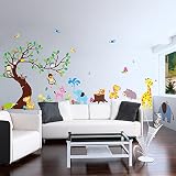 Wandtattoo Wandsticker Kinderzimmer Wald Baum Sticker Aufkleber Sticker DDS 54