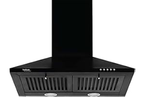 Hindware Smart Appliances Marvia 60 cm 1000 m³/hr Pyramid Kitchen Chimney With Elegant Look, Push Button Control, Efficient D