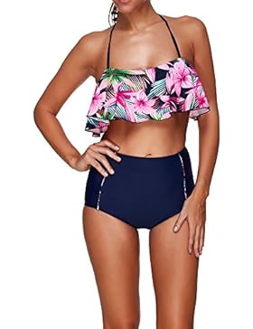 Femminile Bikini Floreale a Costumi da Bagno Swimwear 2 Pezzi Swimsuit