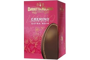 AMANTI TASTE AND PASSION Uovo Cremino Doppio Strato Extra Noir | Cioccolato Fondente Gianduja | Crema alle Nocciole Piemontesi | Baratti & Milano | 250 Gr | Uova di Pasqua | Idea Regalo Pasquale