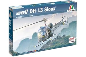 Italeri 2820S - 1:48 OH-13 Scout Helicopter Korea War, modelismo, Kit, maqueta, Hobby, encolado, Kit de plástico, preciso al Detalle