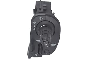 KASTURRBOO KASturbo Interruttore Tergicristallo Indicatore per Clio 3, Kangoo Modus 8201590631 7701068115, Pulsante a Tre Vie, Nero, On-Off-On