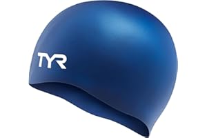 TYR Całoroczne czepki kąpielowe uniseks dla dorosłych, granatowe